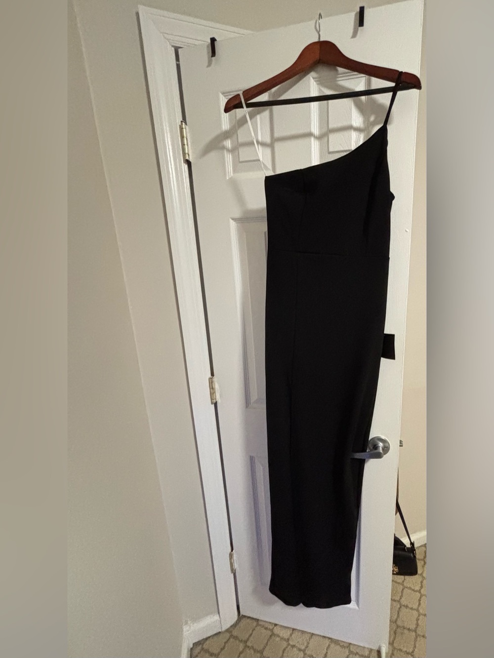 Black One-Shoulder Women’s Dress